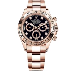 롤렉스18k 데이토나 40mm 116505 Full Rose Gold Diamond Mop Black Dial[CLEAN]