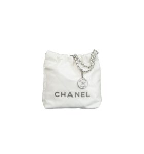 샤넬[chanel/팬더샵]22백 미니 핸드백(화이트/은장/램스킨)