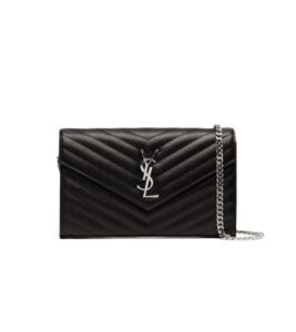 생로랑[ysl]카산드라 WOC 체인 백(블랙/은장)