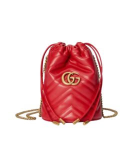 구찌[gucci/OC]GG 마몽 미니 버킷백(레드)