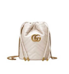 구찌[gucci/OC]GG 마몽 미니 버킷백(화이트)
