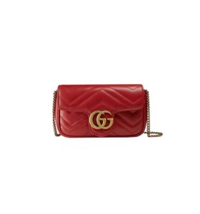 구찌[gucci/OC]GG 마몽 수퍼 미니백(레드)
