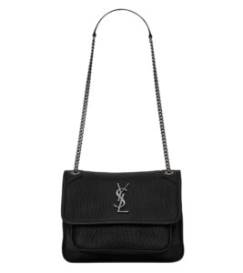 생로랑[ysl]그레인 램스킨 니키 베이비(블랙/은장)