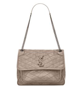 생로랑[ysl]빈티지 니키 미디엄(그레이쉬 브라운)