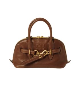 [miumiu]아방뛰르 탑 핸들 백 스몰(오크)