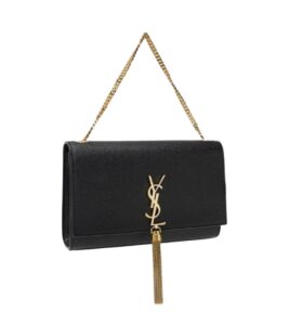 생로랑[ysl]케이트 미디엄 태슬 백(블랙/금장)