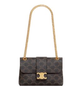 셀린느[celine/블랙프라임]빅투아르 백 틴(탠/트리옹프 캔버스)