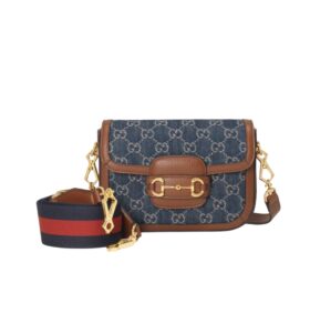 구찌[gucci/OC]홀스빗 1955 미니 숄더백(GG수프림/데님 브라운)