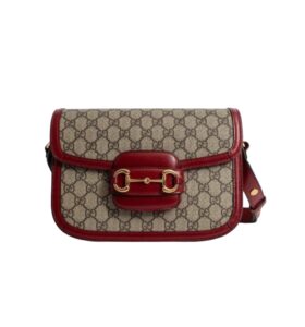 구찌[gucci/OC]홀스빗 1955 스몰 숄더백(GG수프림/레드)