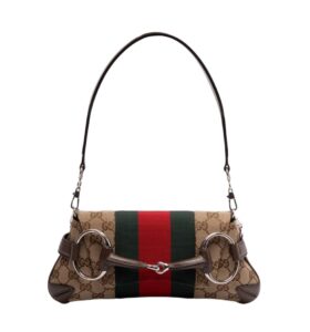 구찌[gucci/OC]홀스빗 체인 스몰 숄더백(GG수프림/브라운)