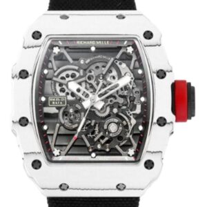 리차드밀 RM35-01 42mm White Carbon Fiber Black Canvas Strap Black Skeletonized[BBR]