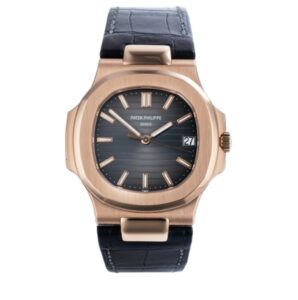 파텍필립 노틸러스 40mm 5711R Rose Gold Leather Dark Gray Dial[3K]