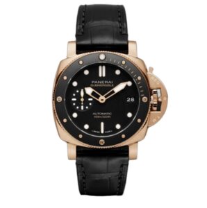 파네라이 섭머저블 42mm PAM00974 Rose gold Leather Strap Black Dial[VS]