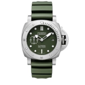 파네라이 섭머저블 42mm PAM01055 Steel Verde Militare Green Rubber Strap Verde Militare Green Dial[VS]