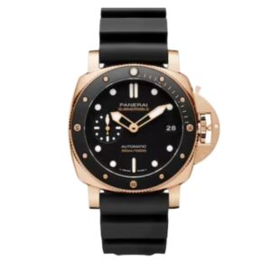 파네라이 섭머저블 42mm PAM02164 Yellow Gold Rubber Strap Black Dial[VS]