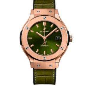위블로 클래식퓨전 38mm 565.OX.8980.RX Rose Gold Leather Strap Green Dial[HB]
