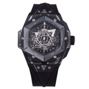 위블로 빅뱅 Sang Bleu 418.CX.1107.RX.MXM22 45mm Ceramic Black Rubber Strap White Needle Skeletonized Black Dial[HB]