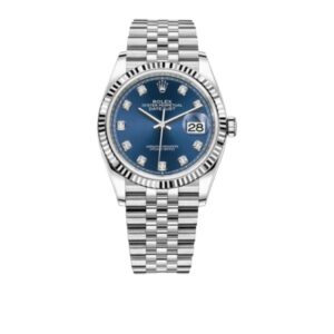롤렉스 데이저스트 36mm 126234-0037 Full 904L Diamond Mop Blue Dial Jubilee[CLEAN]