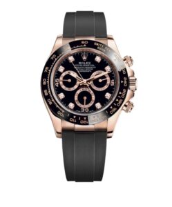 롤렉스 데이토나 40mm 116515LN Rose Gold Rubber Strap Baguette Diamond Pink Dial[CLEAN]