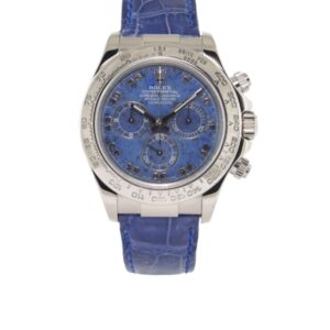 롤렉스 데이토나 40mm 116519 White Gold Rubber Strap Arab Number Blue Dial[CLEAN]