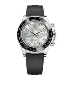 롤렉스 데이토나 40mm 116519LN-0026 White Gold Rubber Strap Diamond Mop Mother Of Pearl Dial[CLEAN]