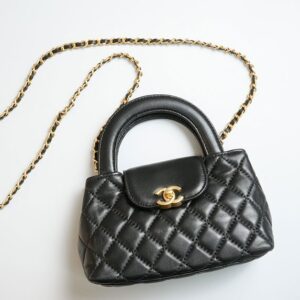 [국내배송]샤넬 빈티지 금장 켈리백 스몰 블랙