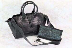 [국내배송]생로랑 엠보 토트백 & 체인 월렛 세트