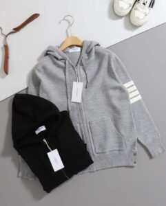 [국내배송]톰브라운 [ THOM ] 사선 보트 인타르시아 후드 집업