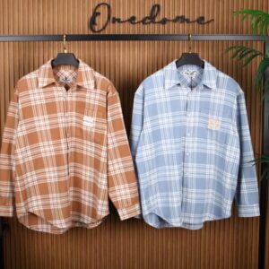 [국내배송]미우미우 로고 체크셔츠