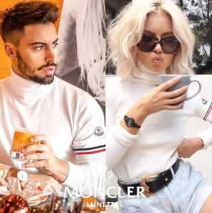 [국내배송]몽클레어 암밴딩 커플 터틀넥 출시