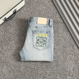 [국내배송]로에베 신상 멀티로고 워싱데님진