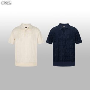 [국내배송]펜디 FF 자카드 테리 코튼 카라티셔츠