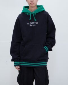 [국내배송]슈프림 클래식 로고 투톤 후드