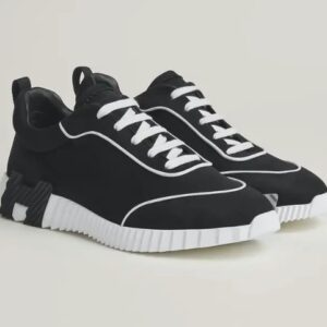 [국내배송]에르메스 [ H.R.M.S ] 수입 바운싱 스니커즈 테크니컬 저지 코트스킨