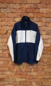 [국내배송]발렌시아가 로고 배색 윈드 브레이커 세미 오버핏