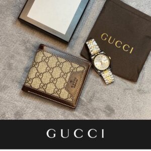 [국내배송]구찌 GG 수프림 캔버스 가죽 반지갑