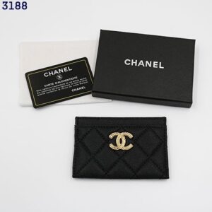 [국내배송]샤넬 캐비어 골드 메탈 카드지갑 3컬러