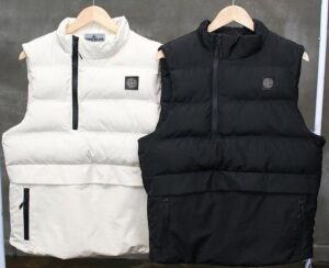 [국내배송]스톤아일랜드 캥거루주머니 지퍼 패딩 조끼