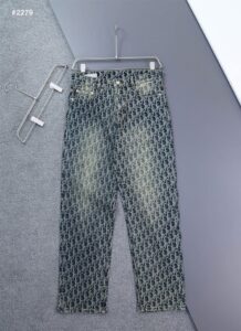 [국내배송]디올 오블리크 스트레이트 워싱 데님 청바지