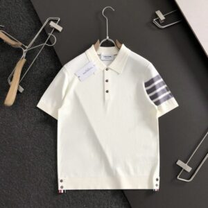 [국내배송]톰브라운 2025SS 사선 쿨니트 카라 티셔츠