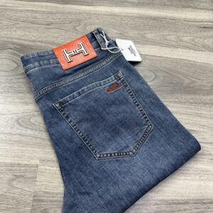 [국내배송]에르메스 2025 SS 오렌지 자수로고 포인트 스판데님진