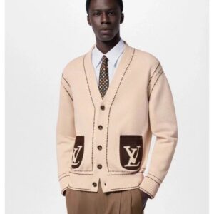[국내배송]루이비통 캐시미어 LV 포켓로고 가디건