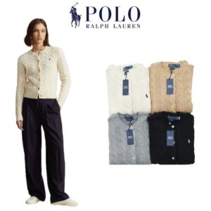 [국내배송]폴로 케이블 니트 울 캐시미어 가디건(4color)
