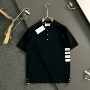 [국내배송]톰브라운 2025SS 사선 쿨니트 카라 티셔츠