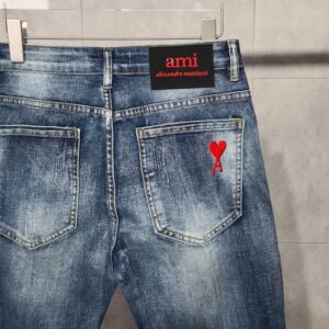 [국내배송]아미 레드하트 빈티지 청바지