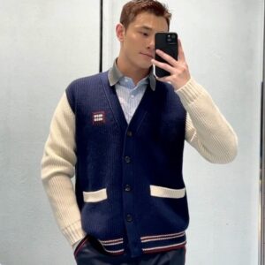 [국내배송]미우미우 V넥 니트 가디건 공용