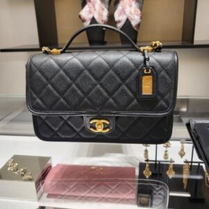 [국내배송]샤넬 CC 렉탱글 탑 핸들 플랩백