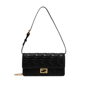 [프리미엄/해외배송]펜디 바게트 체인 WOC(블랙)